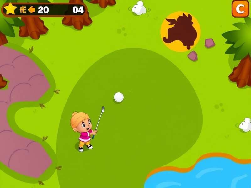 Motu Patlu Golf Challenge gameplay screenshot
